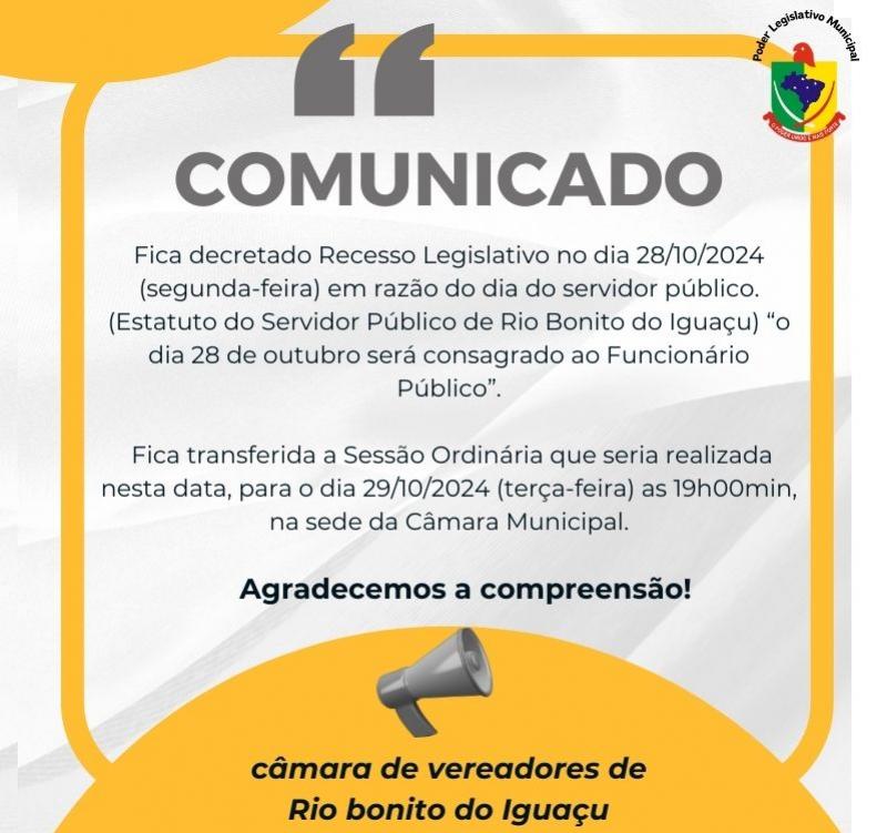 COMUNICADO IMPORTANTE!